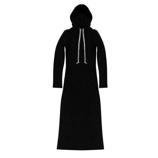 Autumn Winter Women Black Gray Sweater Dress Warm Fur Fleece Hoodies Long Sleeve Slim Maxi Long Dresses Vestidos Femininas