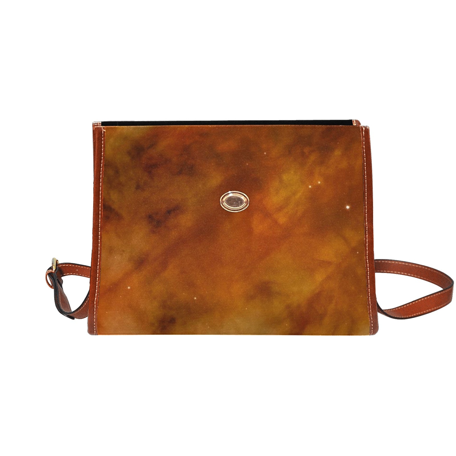 Waterproof Canvas Bag-Brown (All Over Print) (1641)