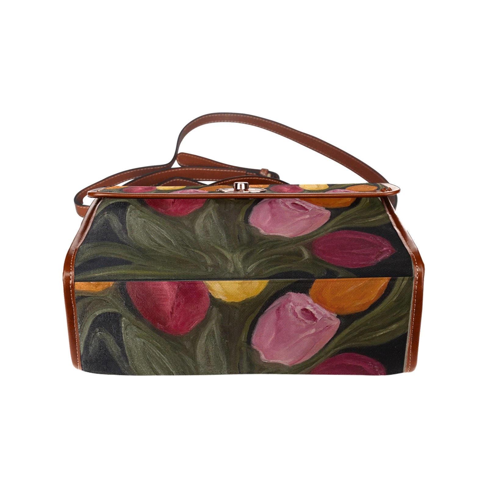Waterproof Canvas Bag-Brown (All Over Print) (1641)