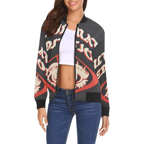 All Over Print Bomber Jacket for Women ( H19)