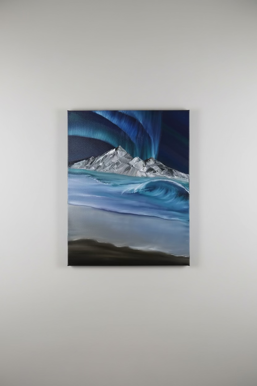Art oil paint on canvas and prints are available Frost mountain