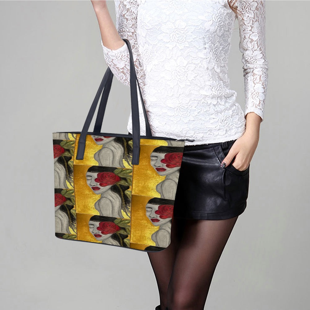 Leather lady's handbag