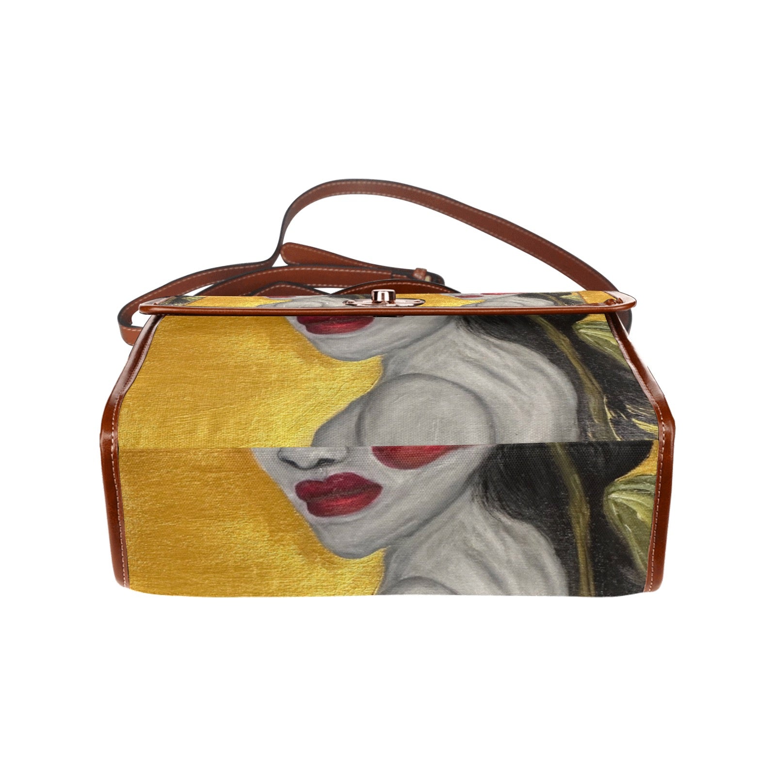 Waterproof Canvas Bag-Brown (All Over Print) (1641)