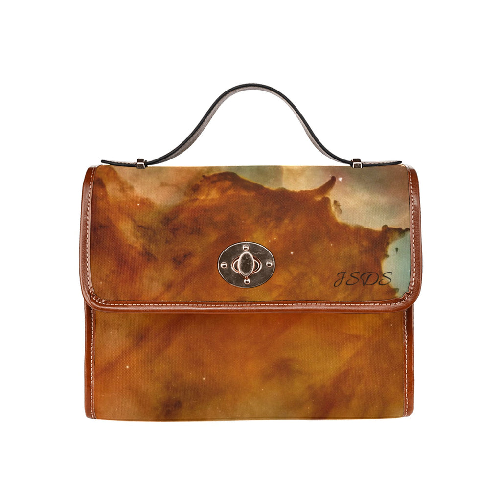 Waterproof Canvas Bag-Brown (All Over Print) (1641)