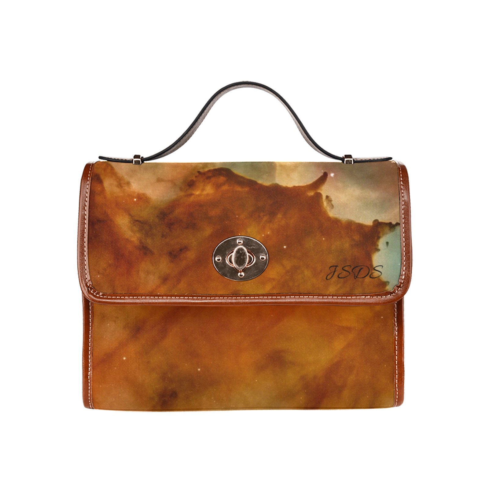 Waterproof Canvas Bag-Brown (All Over Print) (1641)